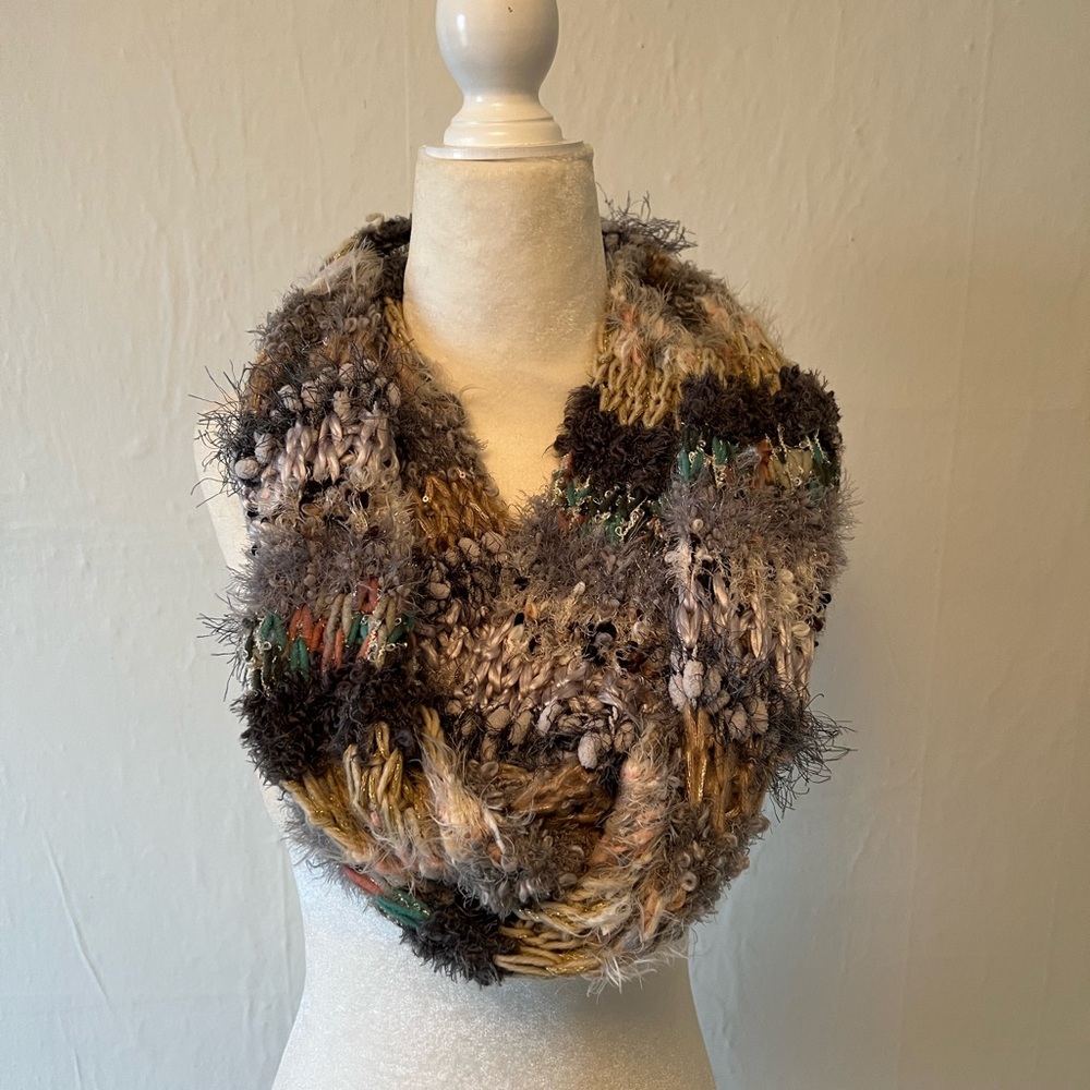 Colorful infinity scarf